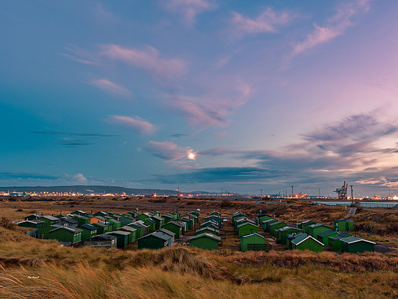 Fishermens Huts Paddy's-Hole, South Gare, Teesside.