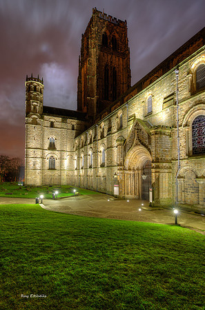 Durham Cathedral at Night.