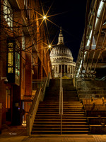 St .Pauls Cathedral from Peter's Hill, London.