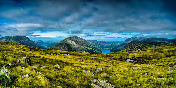 View towards Buttermere and Ennerdale Water from Grey Knotts