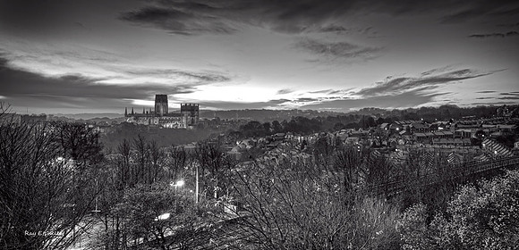 Durham City Black and White