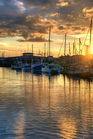 Hartlepool Marina Sunset