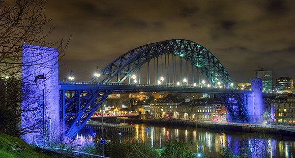 Tyne Bridge, Quayside. Newcastle, UK.