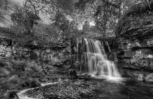 East Ghyll Force Black and White