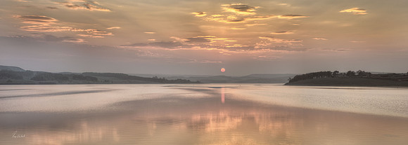 Derwent Reservoir Sunset Panorama