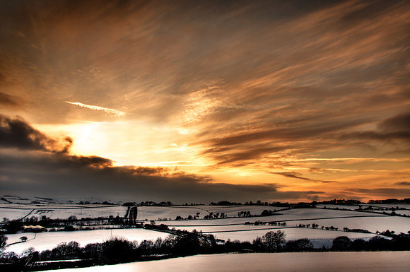Weardale Sunset, Durham, UK.