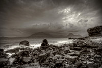Elgol Beach Black and White